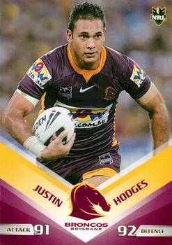 2010 Daily Telegraph NRL #2 Justin Hodges Front